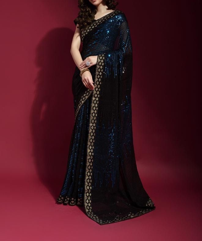 Indian ethnic wear rhinestone trim and motif styles for Saree Lehenga Kurti and Dupatta