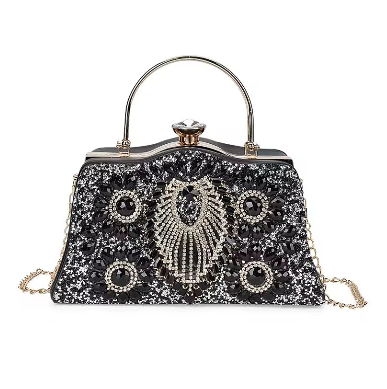 Rhinestone handbag clutch tote and wallet decoration styles for fashion accessories