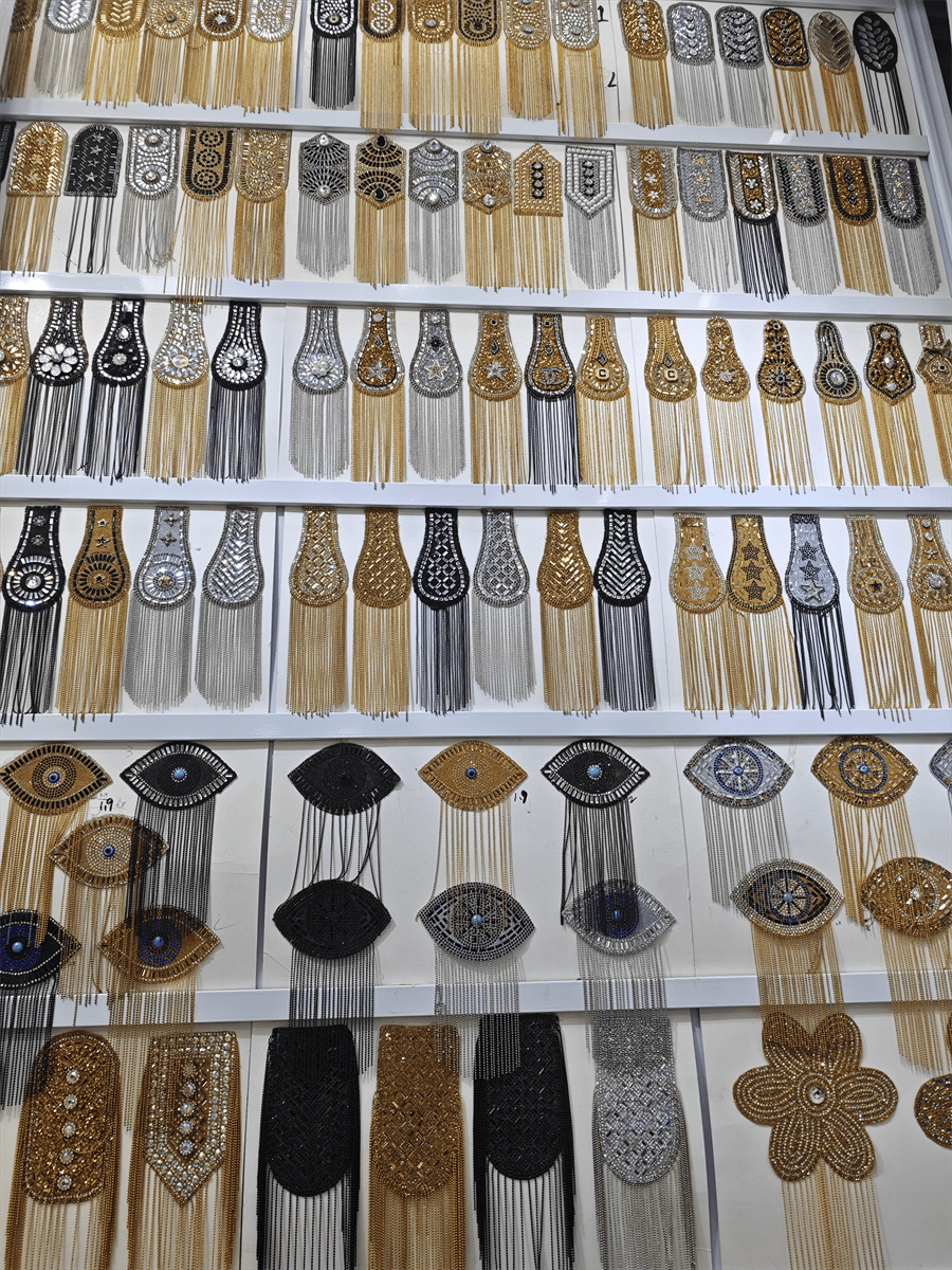 Ready sample rhinestone design catalog with motif styles for bulk garment orders